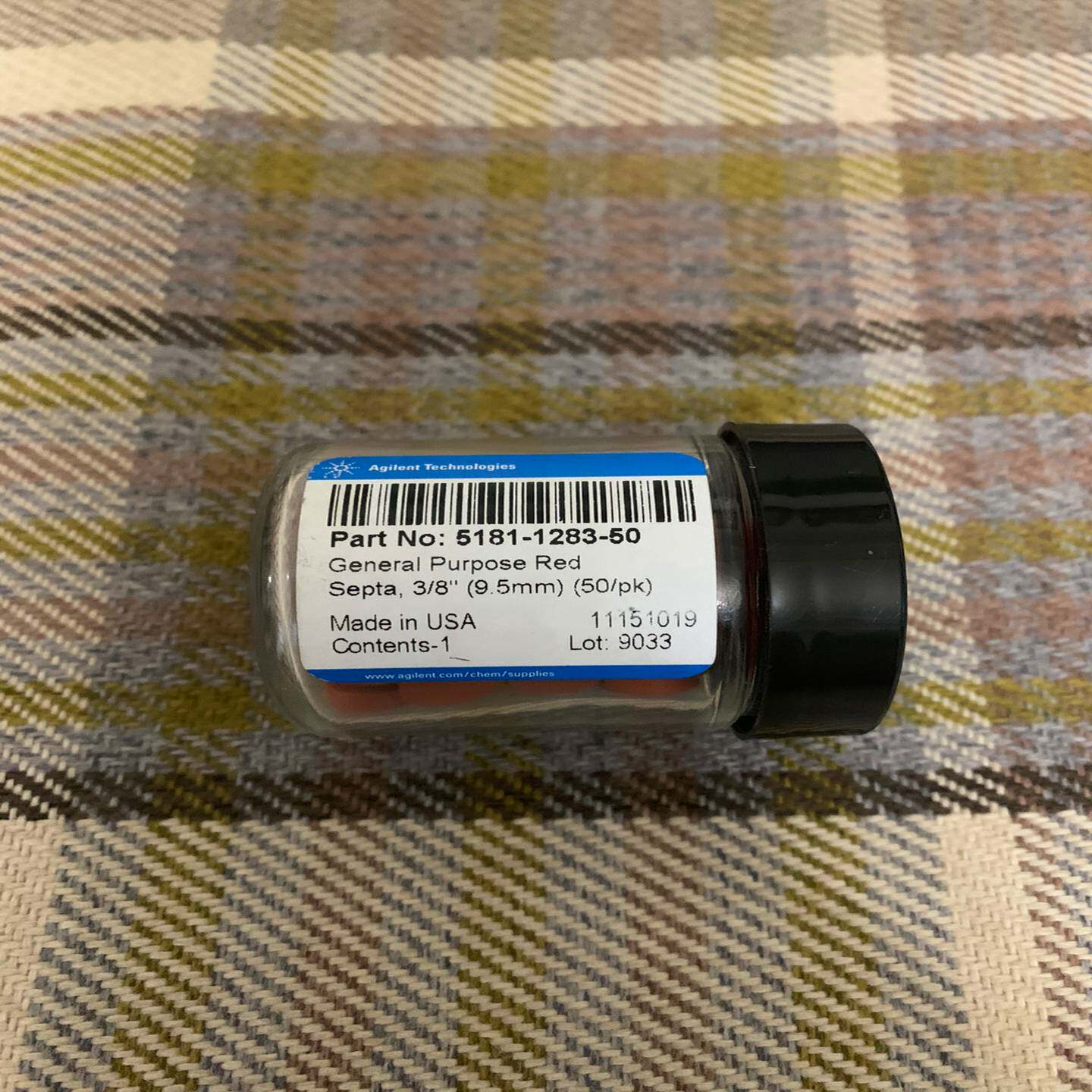 【议价】安捷伦5181-1283，进样口隔垫，通用，红色，3/8适用