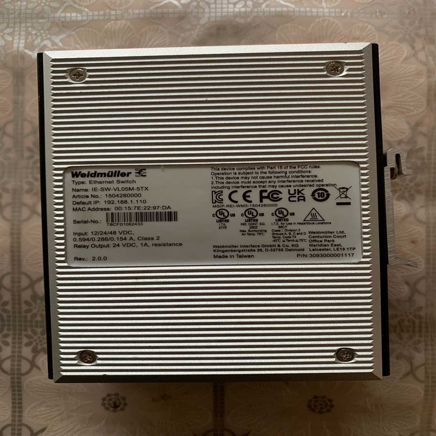 IE-SW-VL05M-5TXIE-SW-VL05M-5T询价