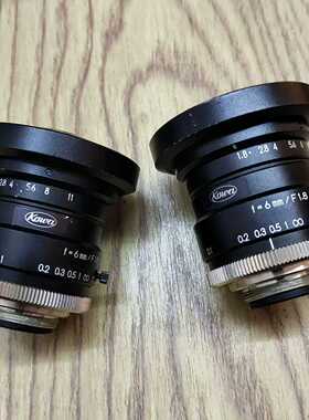 询价Kowa的6mm工业镜头1.8工业镜头，两个镜片都不太完