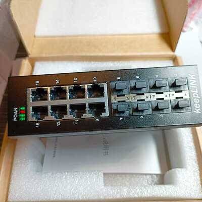 友联keepLINK工业交换机8光8电千兆非管理型导轨式询价