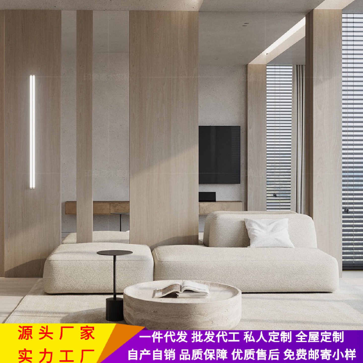 北欧简约布艺沙发豆腐块工作室民宿酒店接待区休息区模块组合沙发