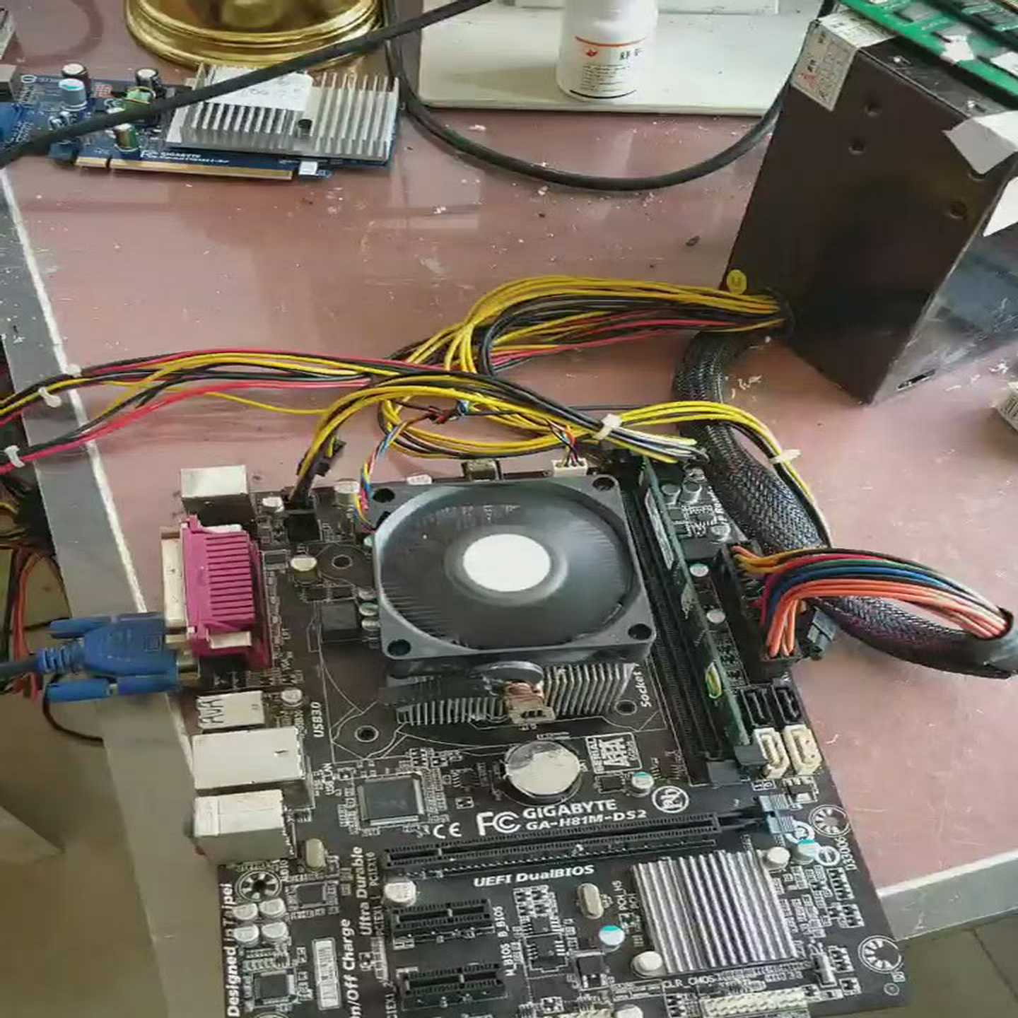 技嘉H81主板带g1840cpu--议价商品