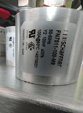 （议价)SCHAFFNER 电源滤波器 FN7511-100-M8250VAC5060Hz100nF