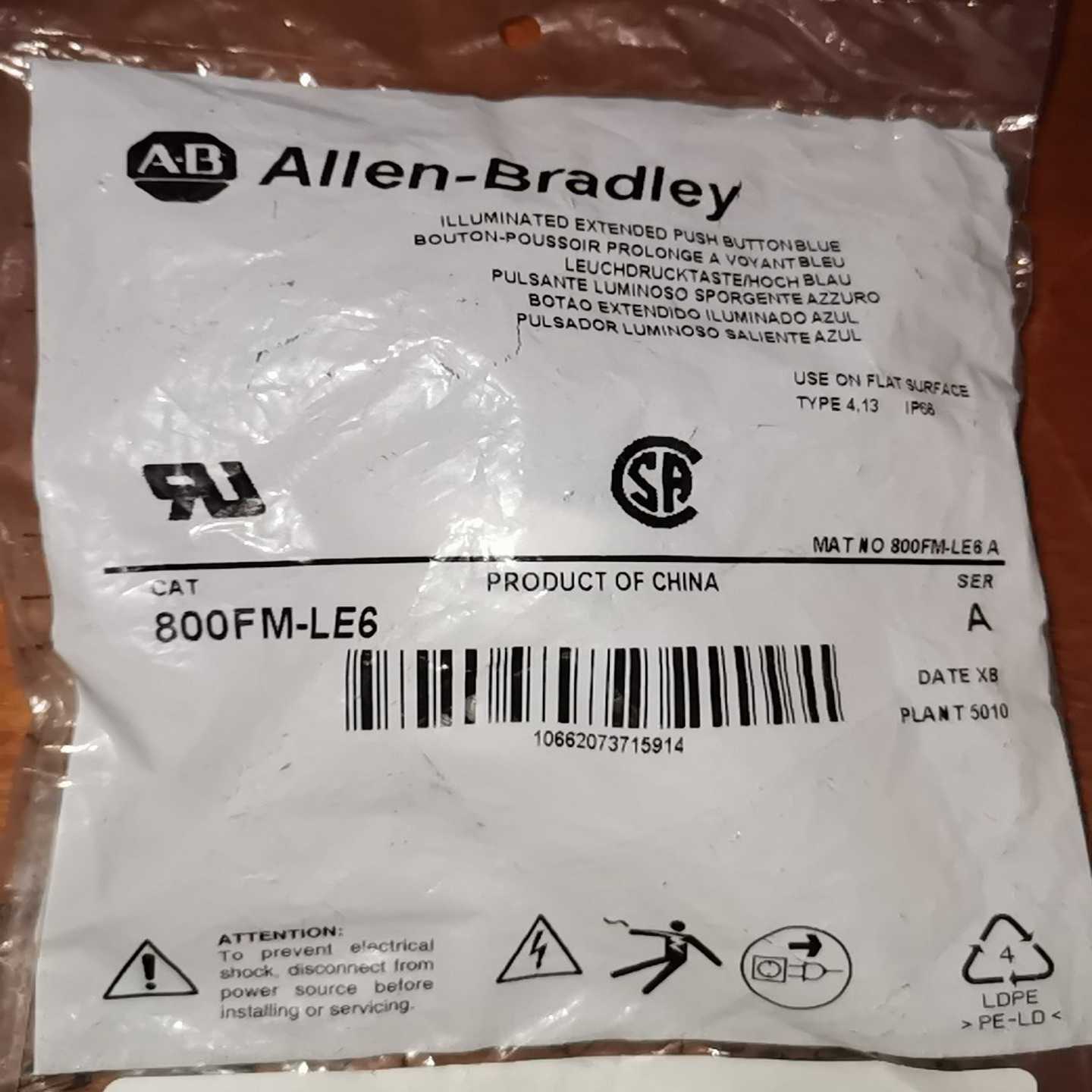 800FM-LE6按钮头，3询价