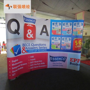 3格布拉网展架 深圳厂家供应豪华拉网展架多功能背景展示架3