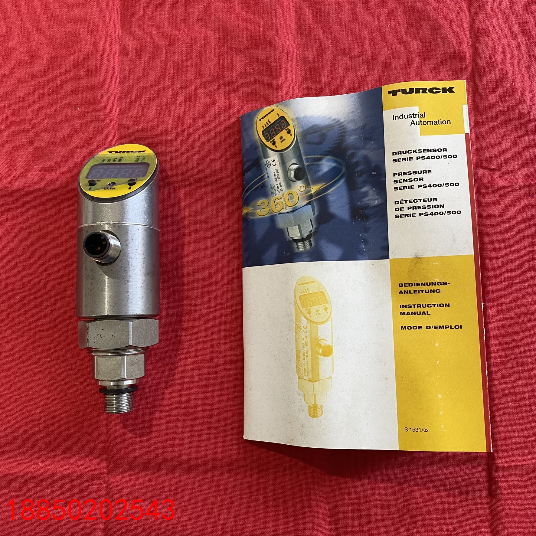 【请询价】TURCK压力传感器PS400R-504-2UP8X-H11