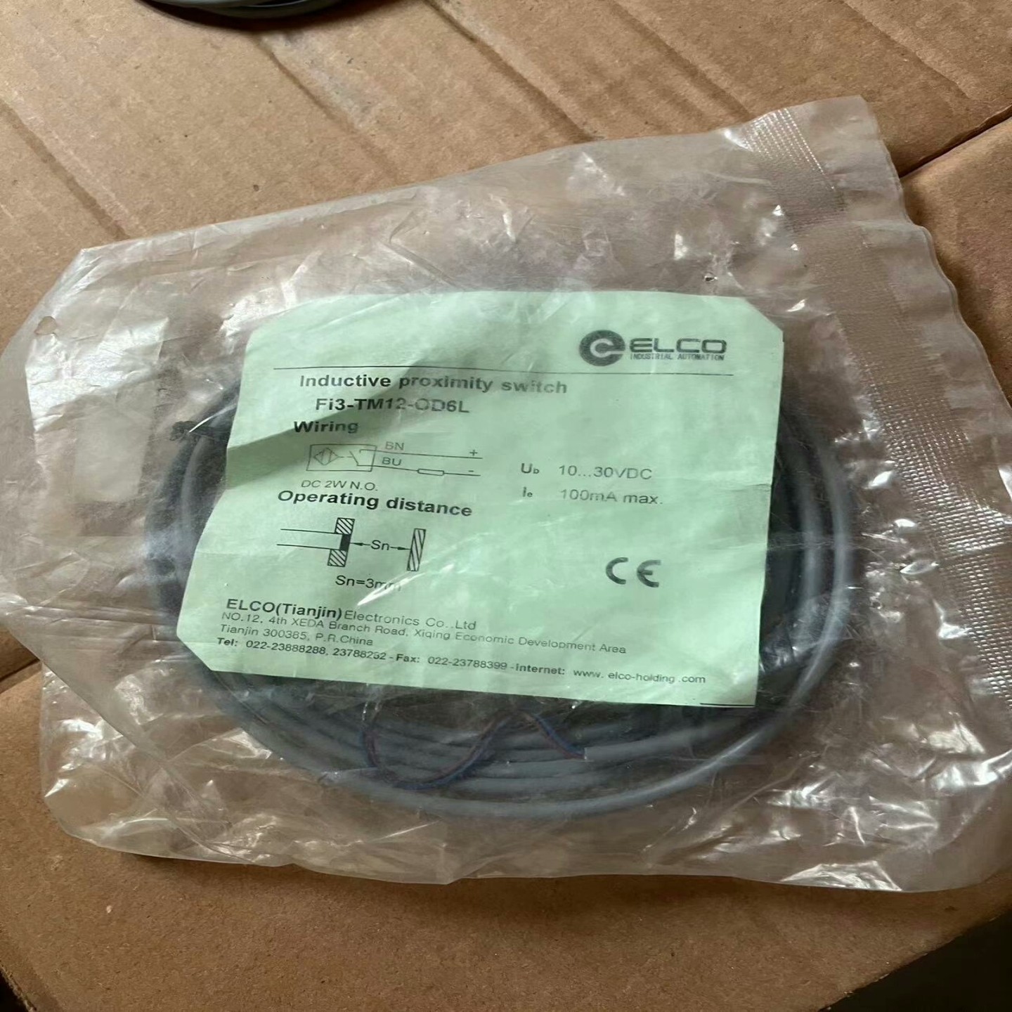 【请询价】ELCO宜科接近开关FI3-TM12-OD6L全新库存29