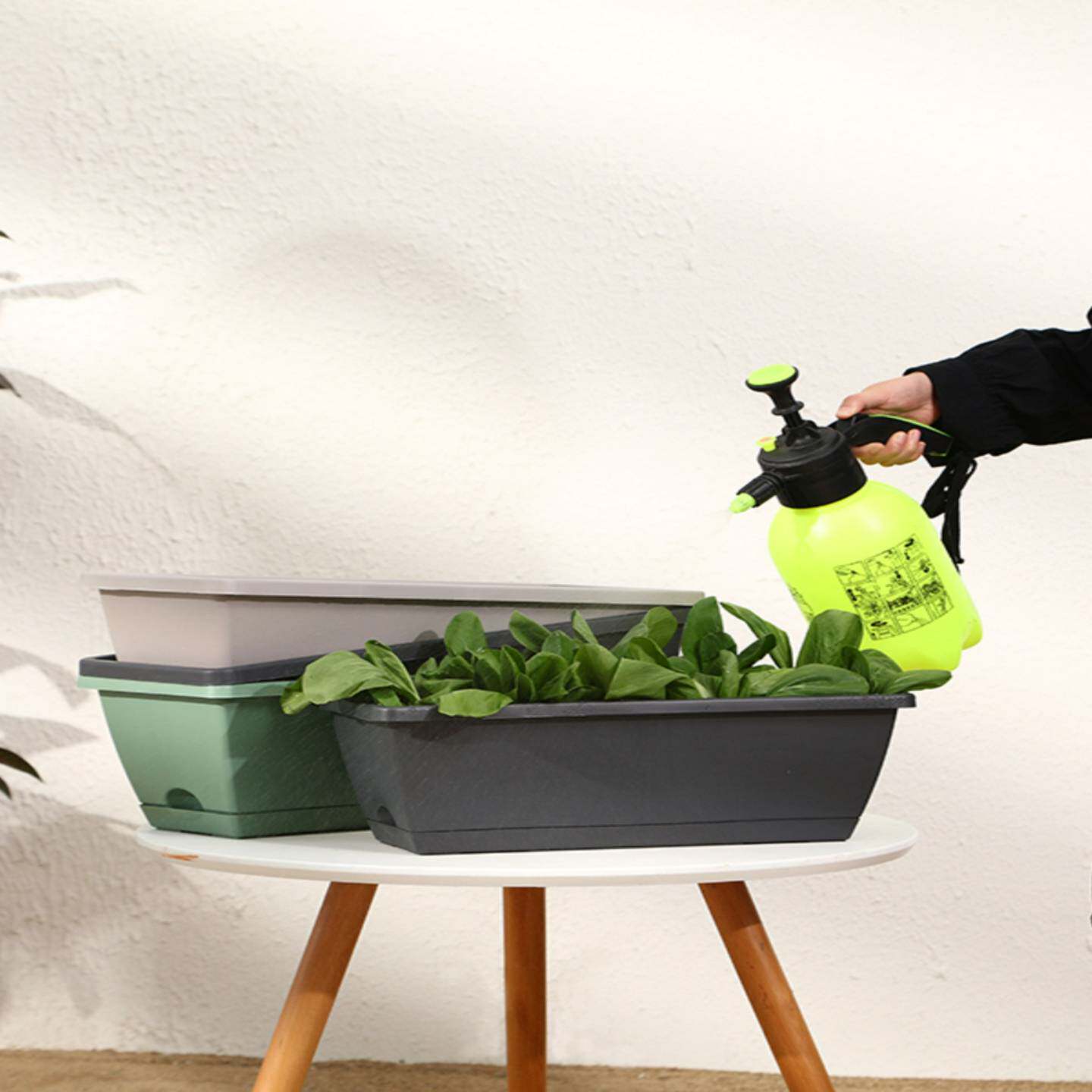 阳台蔬菜花盆家庭阳台蔬菜种植神器长方形塑料长花盆槽式盆栽蔬菜