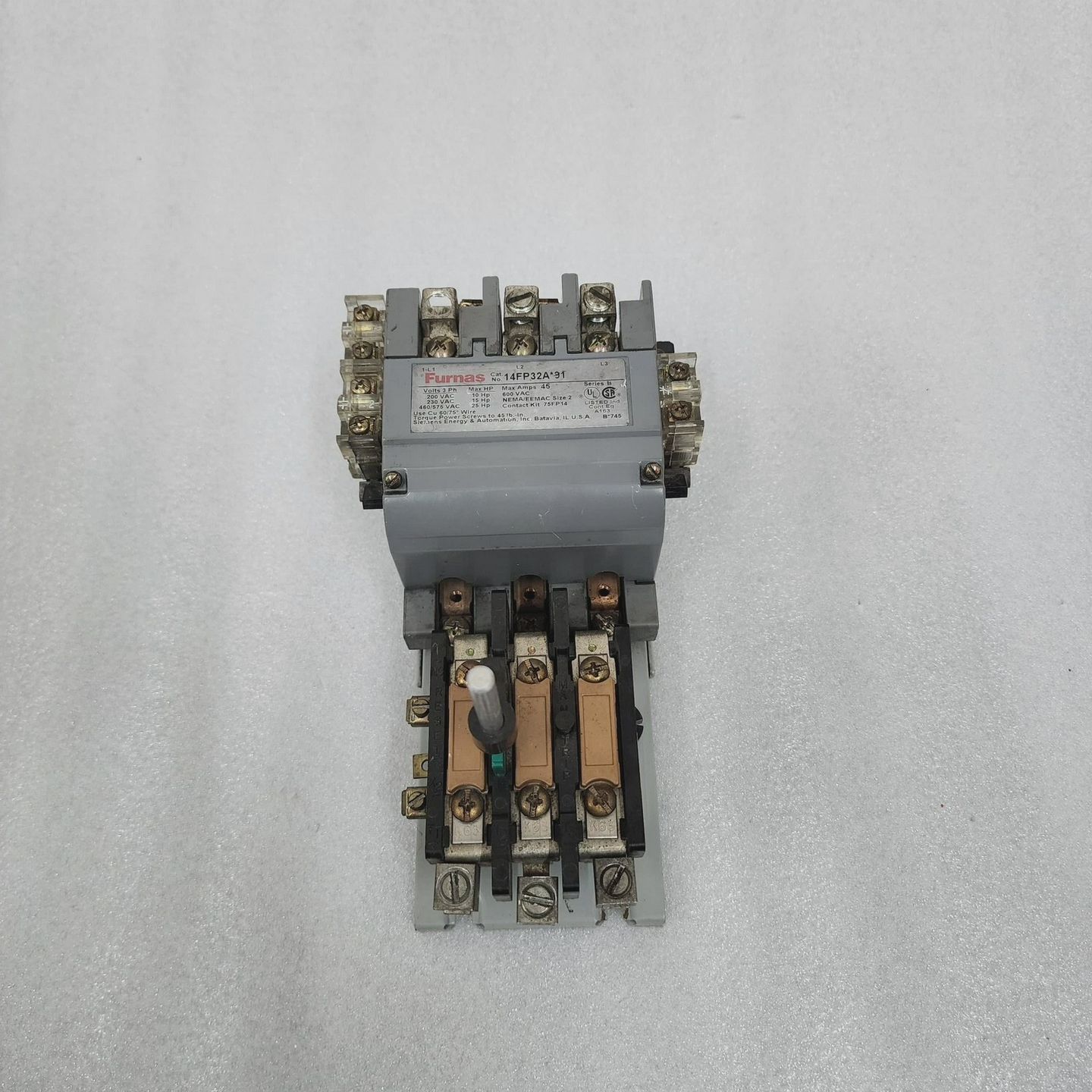 FURNAS14FP32A-91STARTER45AOVERLOADRELAY48GC39AA3190-2