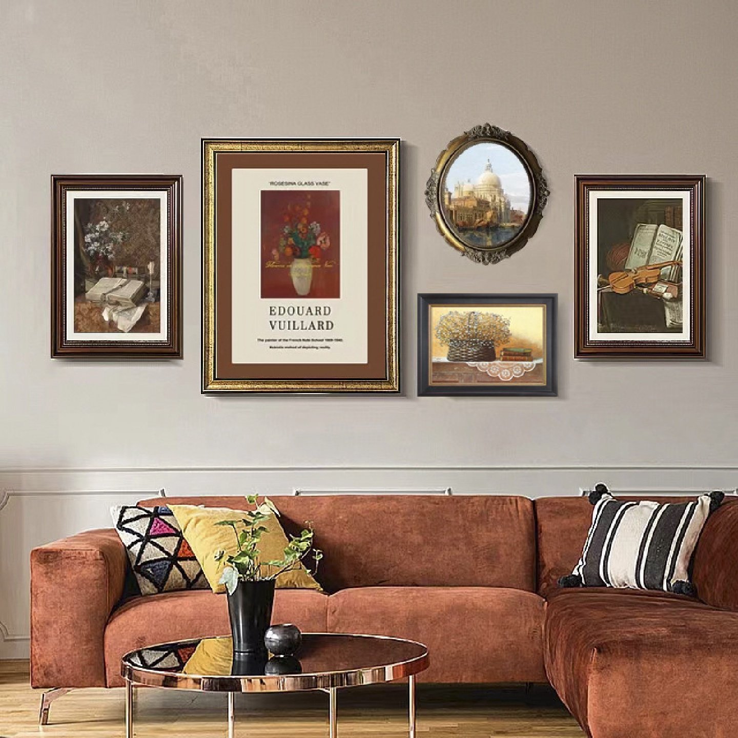 法式复古文艺挂画美式客厅装饰画小众轻奢组合餐厅沙发背景墙壁画,特色手工艺,其他特色工艺品,淘宝优惠券,粉丝福利购,淘宝优惠卷