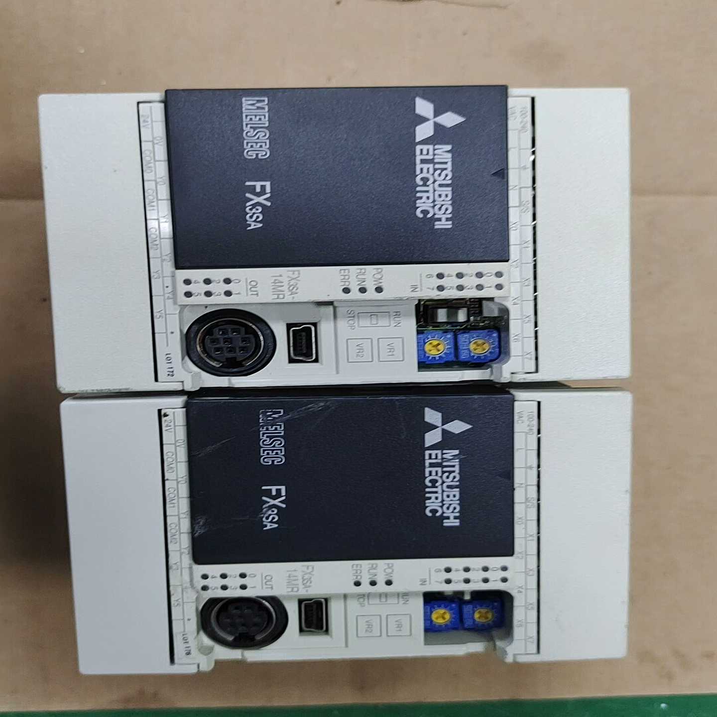 三菱PLC，FX3SA-14MR-CM，二手拆机，功能测试正