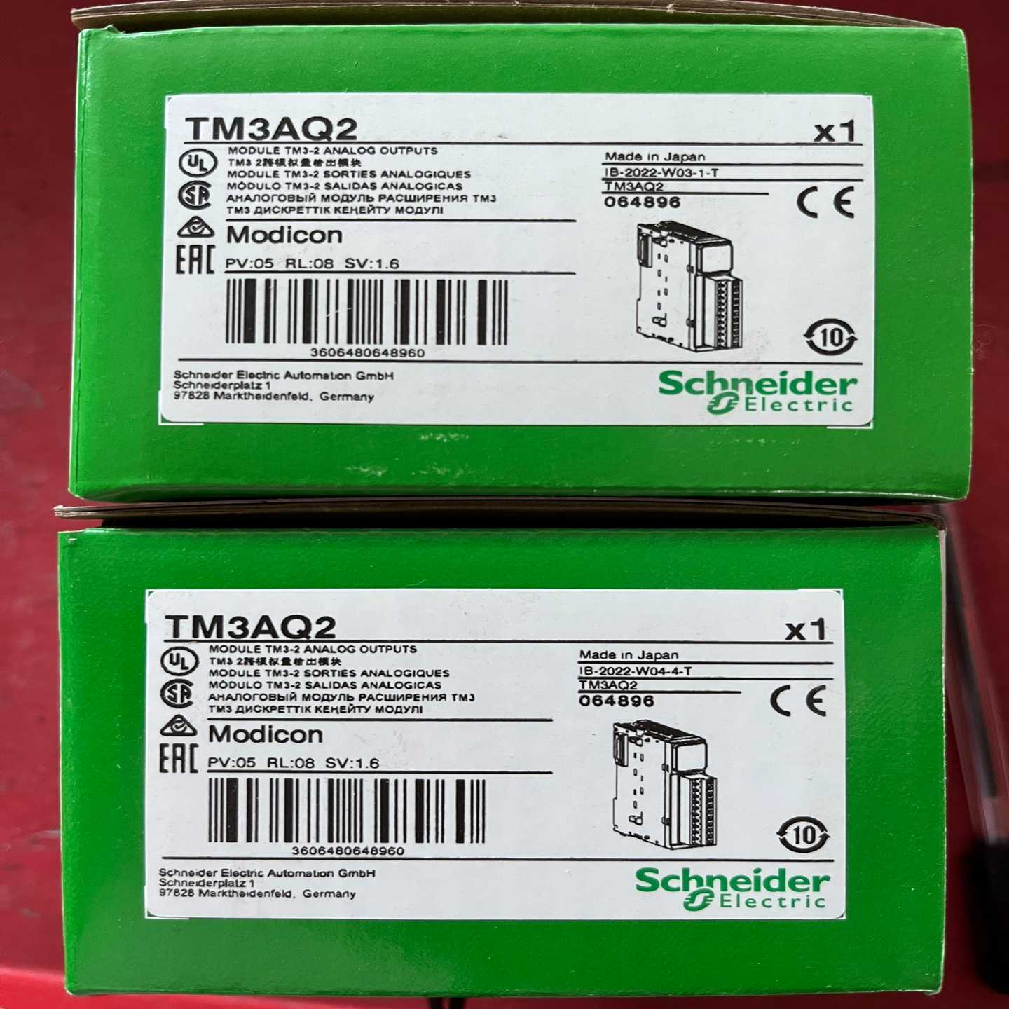 PLC施耐德TM3AQ22路模拟量输出模块