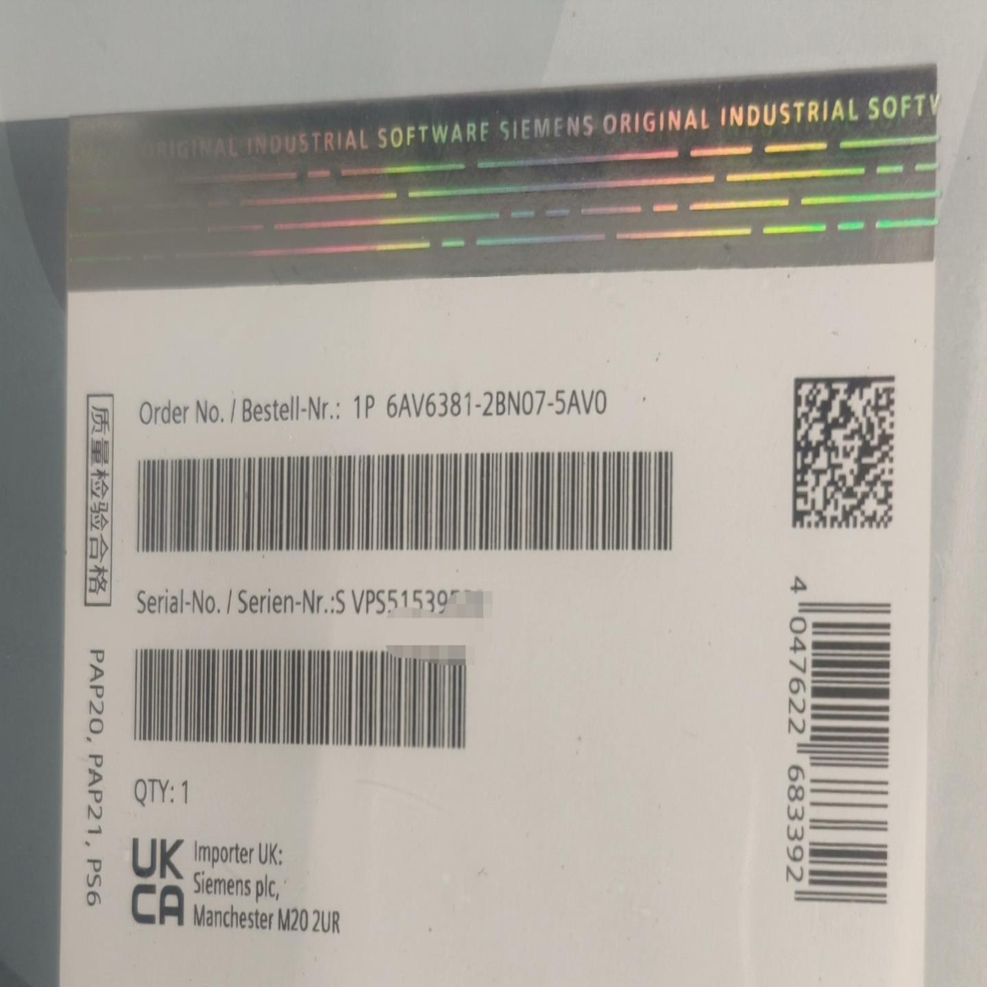 （议价)6AV6381-2BN07-5AV0原装未开封议价～