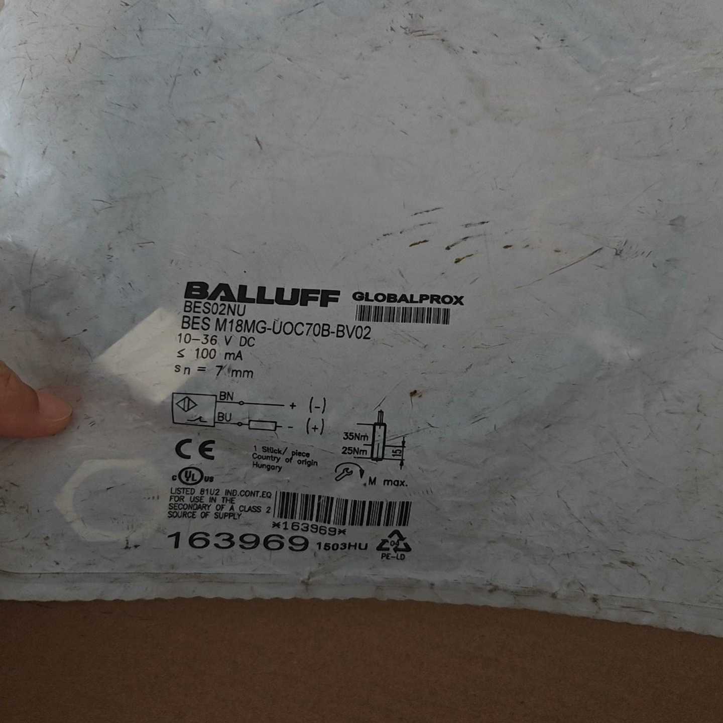 BALLUFFBES02NU巴鲁夫电感式接近开关BE询价