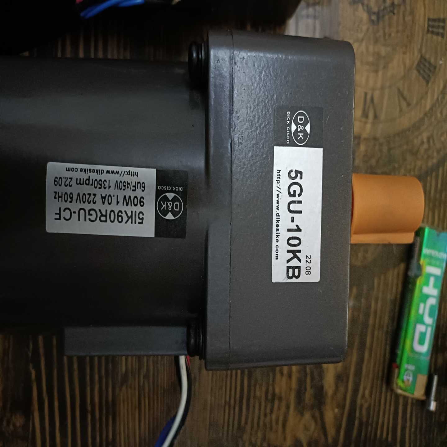 咨询-D&K减速电机，型号5GU-10KB，单相220V，功率90