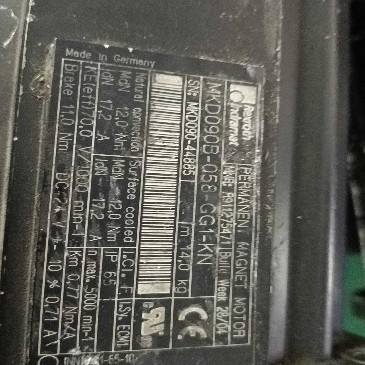 【议价】力士乐伺服电机MKD090B-058-GG1-KN议价适用