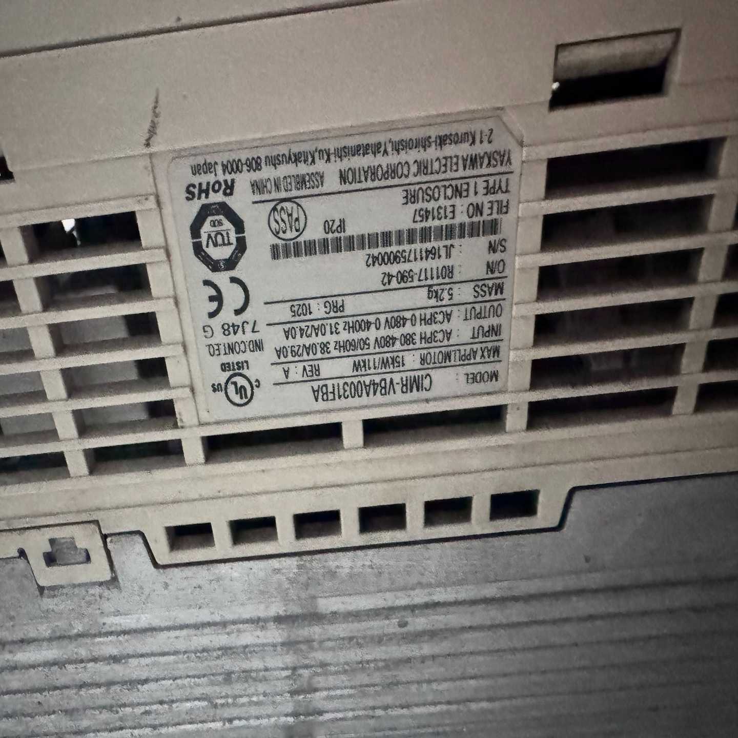 安川变频器CIMR-VB4A0031FBA11KW-1询价