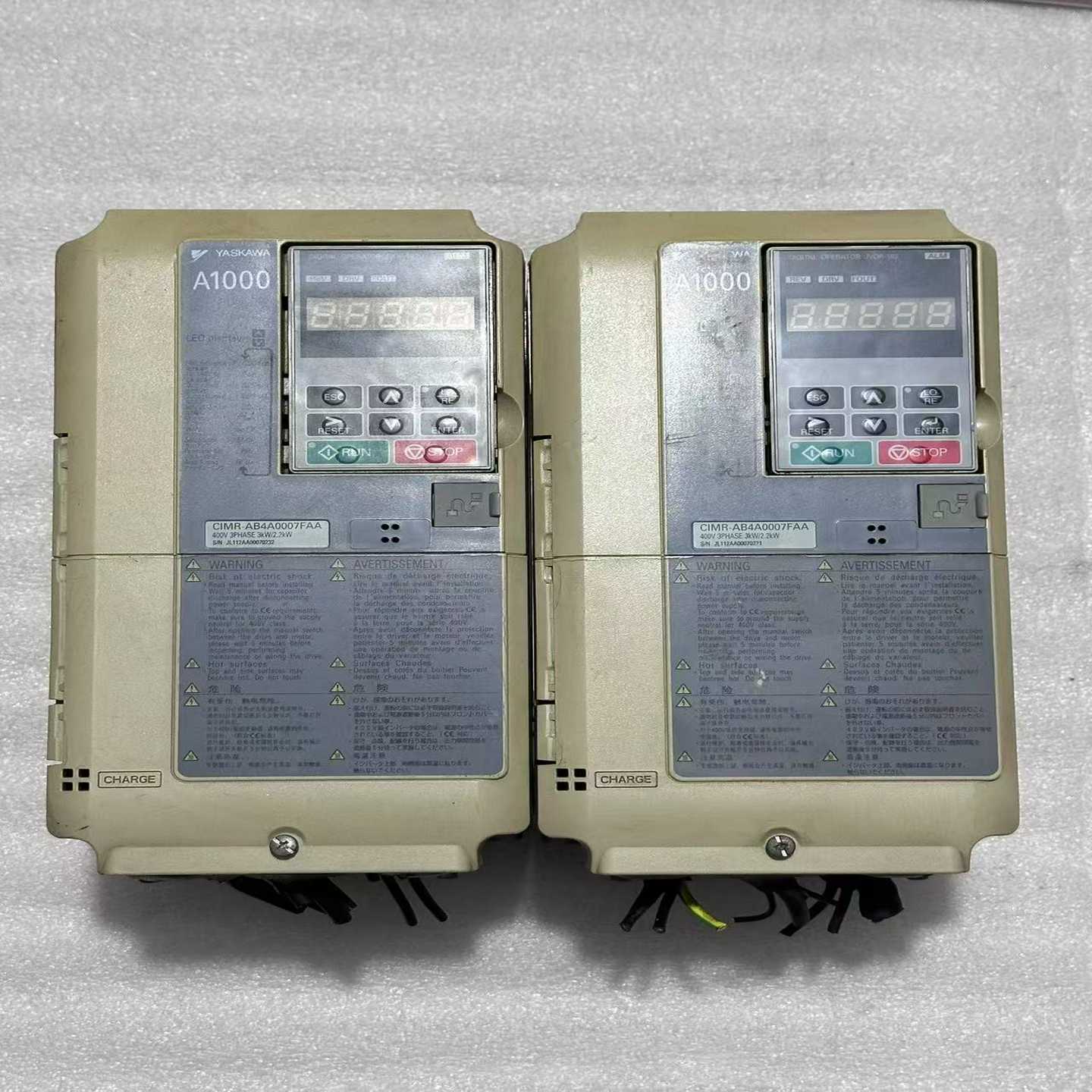 【议价】安川A1000变频器CIMR-AB4A0007FAA成色如适用