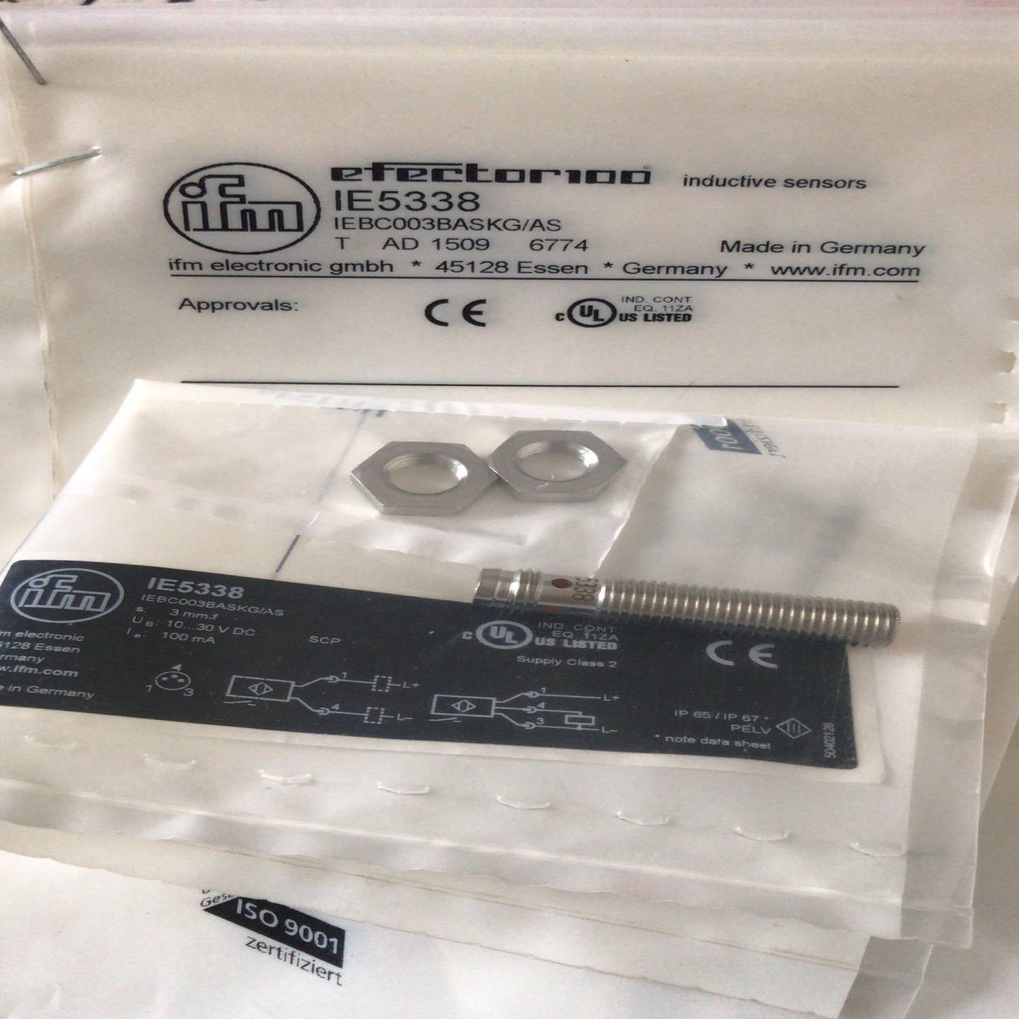 配件IE5338  IEBC003BASKGAS 德国易福门IFM 接近开关议价