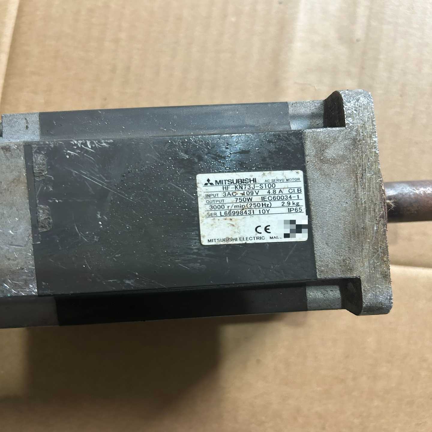 议价三菱伺服电机马达HF-KN73J-S100拆机成色如