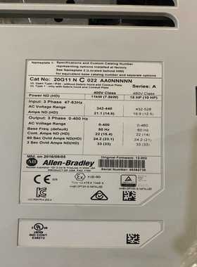 20G11NC022AA0NNNNNAB变频器罗克韦尔变询价
