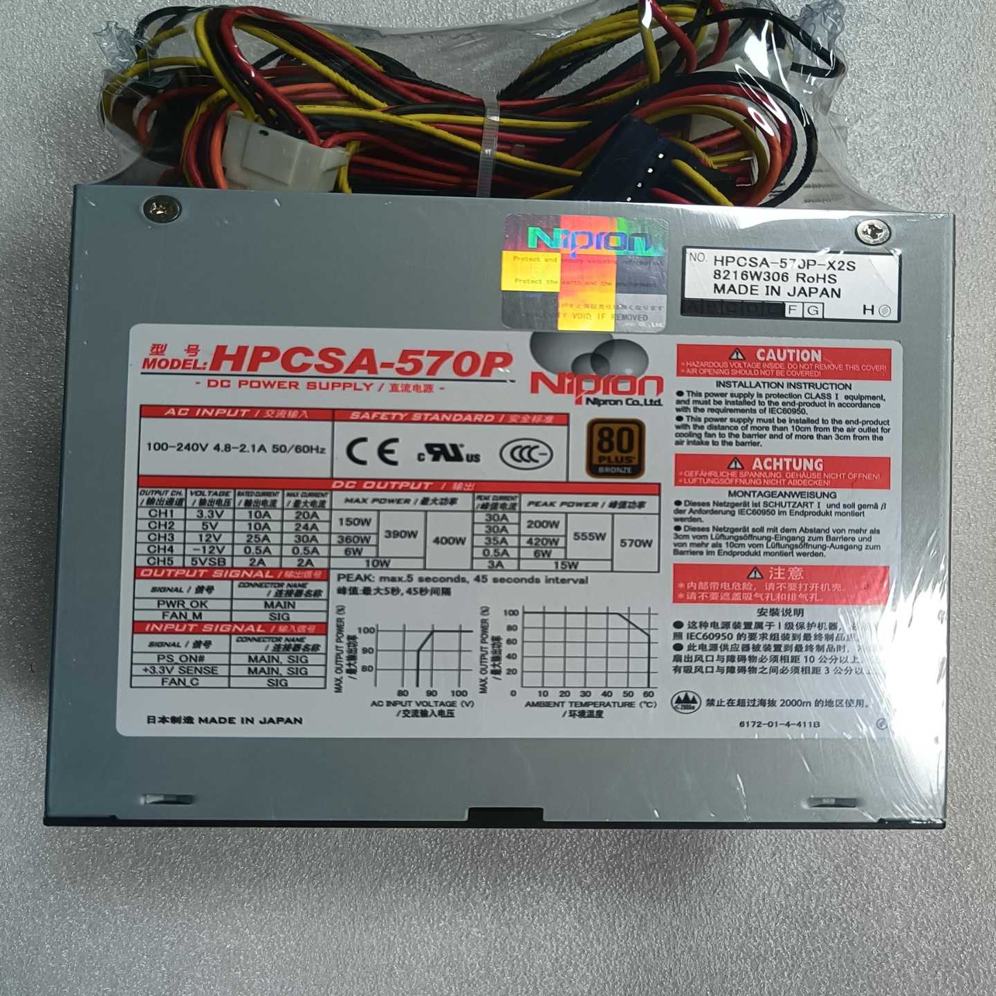 【请询价】日本Nipron HPCSA-570P工控电源570W大功