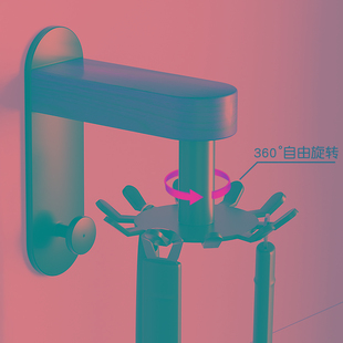 模范夫人厨房挂钩旋转多功能勺子锅铲收纳架厨具置物架免打孔