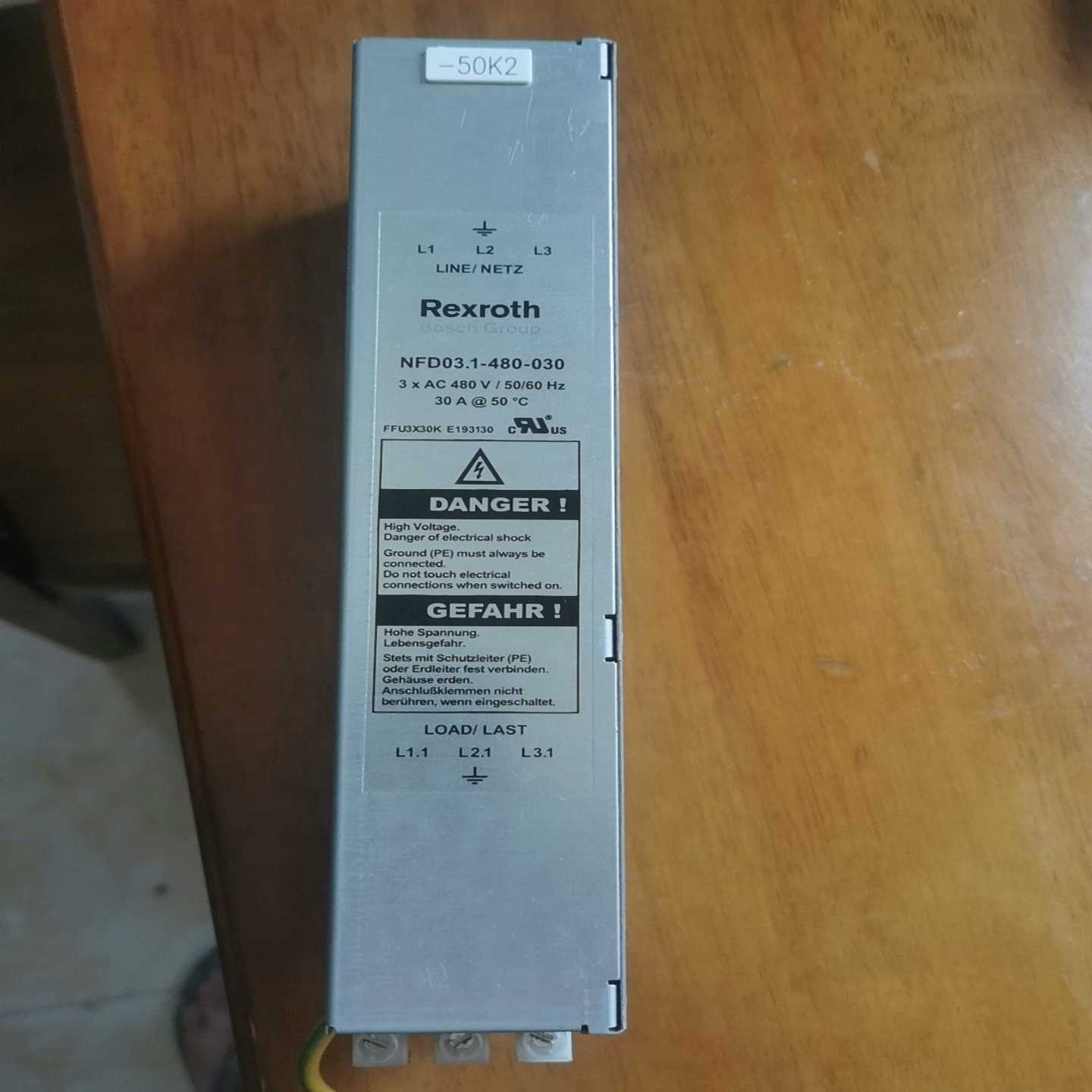 询价REXROTH力士乐电源虑波器NFD3.1-480-030