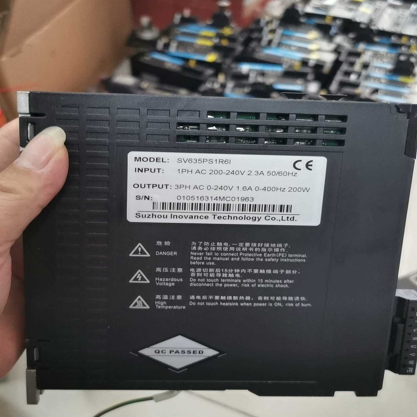 咨询-汇川200瓦脉冲驱动器SV635PS1R6I成色非常好