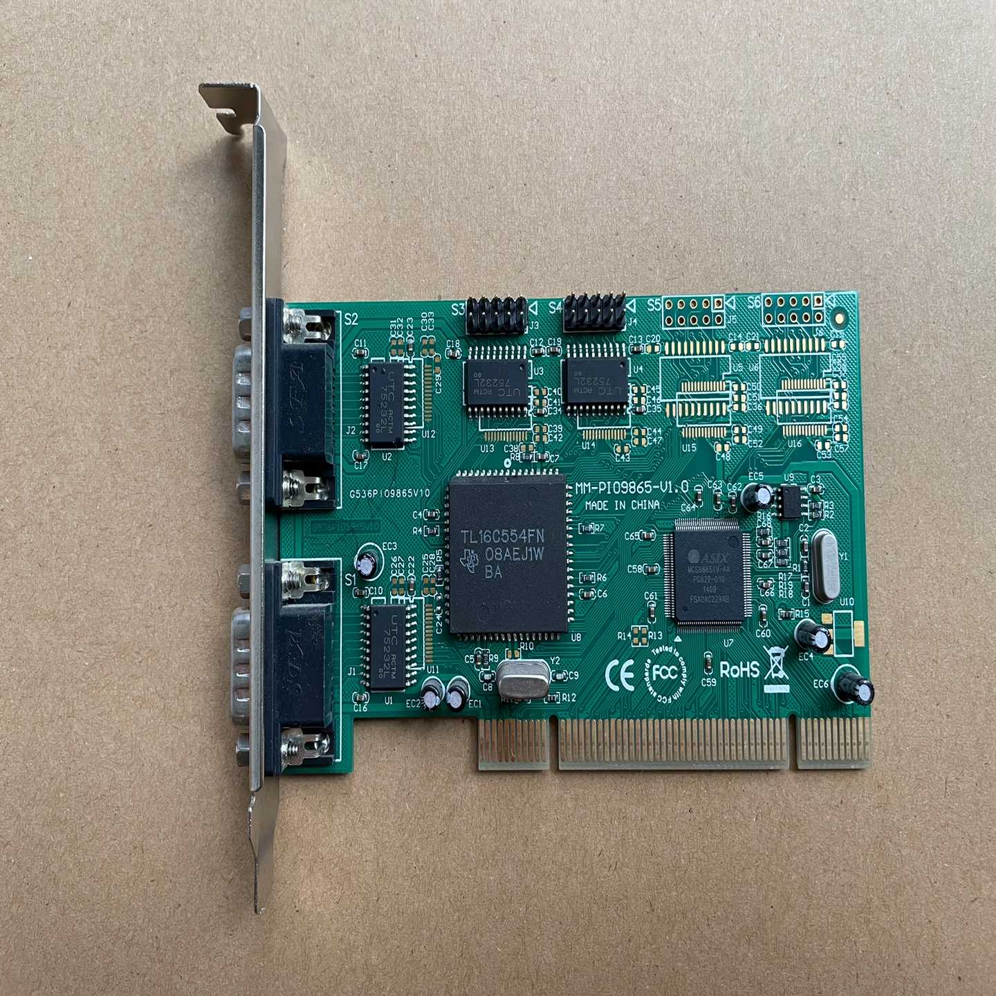 议价乐扩MM-PI09865-V10 6路PCI转串口卡 包好