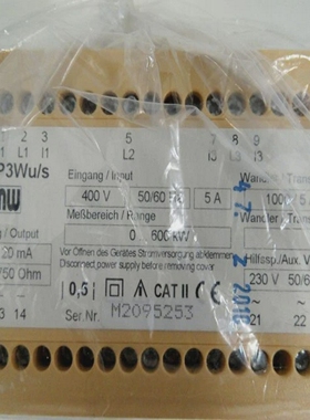 GMW3-Leiter-MessumformerMU-P4Wu/s400VAC0-600kW-unused-