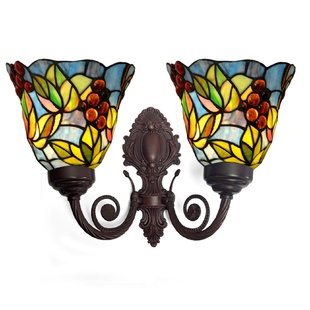 田园葡萄双头朝上走廊阳台卧室床头餐厅壁灯 厂家直销帝凡尼美式