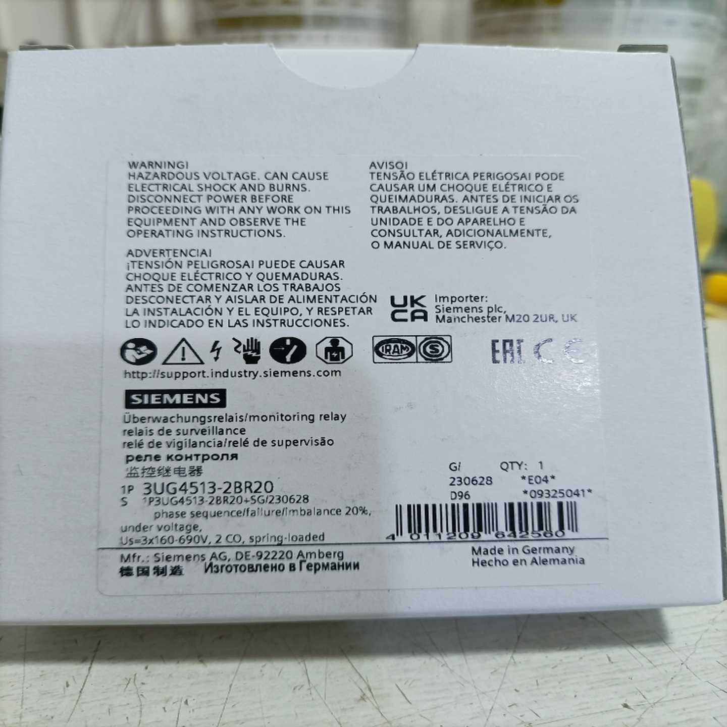 配件3UG4513-2BR20西门子监控继电器全新原装现货议价