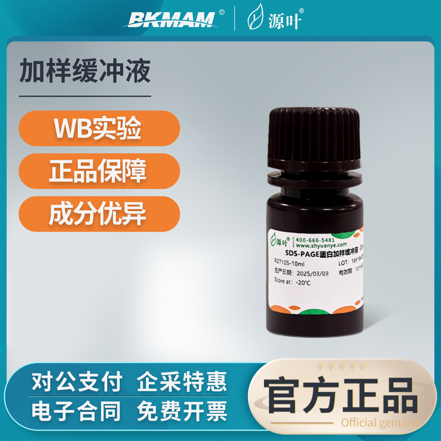 源叶蛋白上样缓冲液SDS-PAGE/非变性/TrisTricine-SDS-PAGE缓冲液