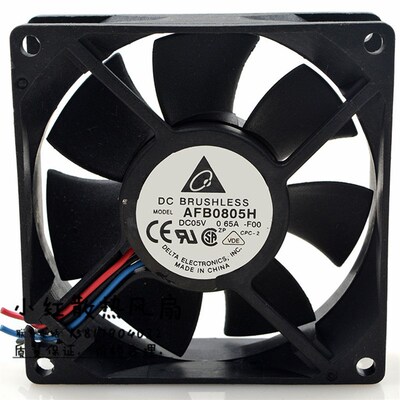 原装 台达 AFB0805H 5V 0.65A 8025 8CM USB 双滚珠 散热风扇