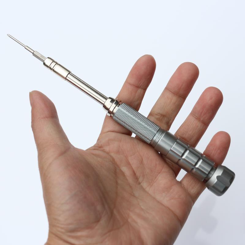 南旗22合1螺丝批手柄全金属设计 支援4mm六角插孔与磁性螺丝批