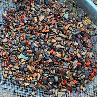 溪流石底砂鱼缸造景原生态底砂天然溪流石底砂造景溪流沙石七彩沙
