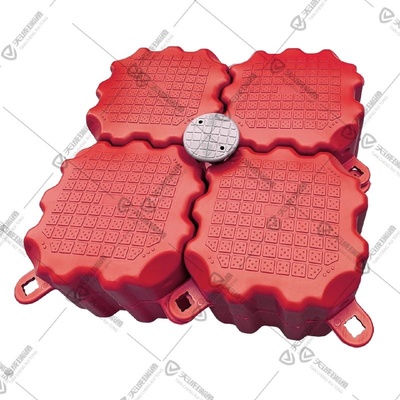 水上浮筒平台码头浮桥塑料浮桶浮漂景区栈道工程海上浮箱养殖浮台