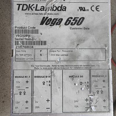 TDK-Lambda  Vega650  V6G038W电源--议价商品