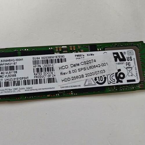 【议价】PM981a 256GB M.2 全新/二手均有货