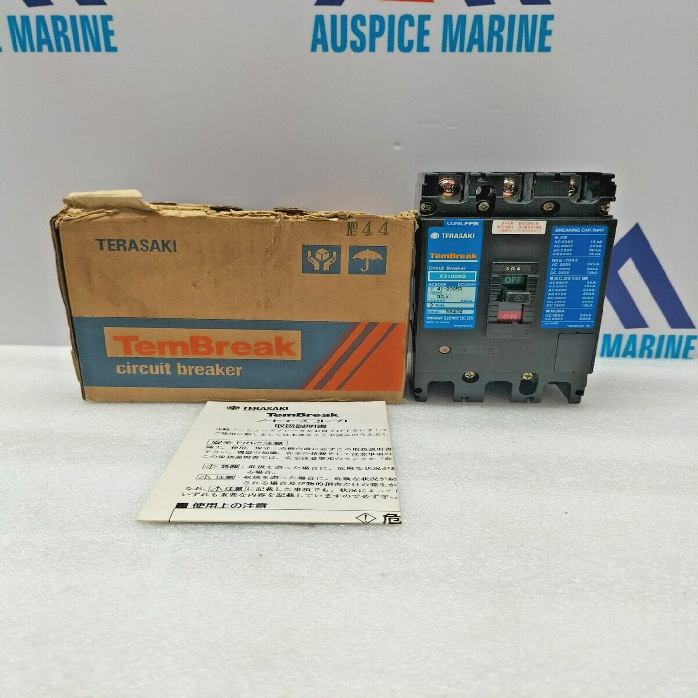 TerasakiXS100NSTembreakCircuitBreaker3P30AFPM