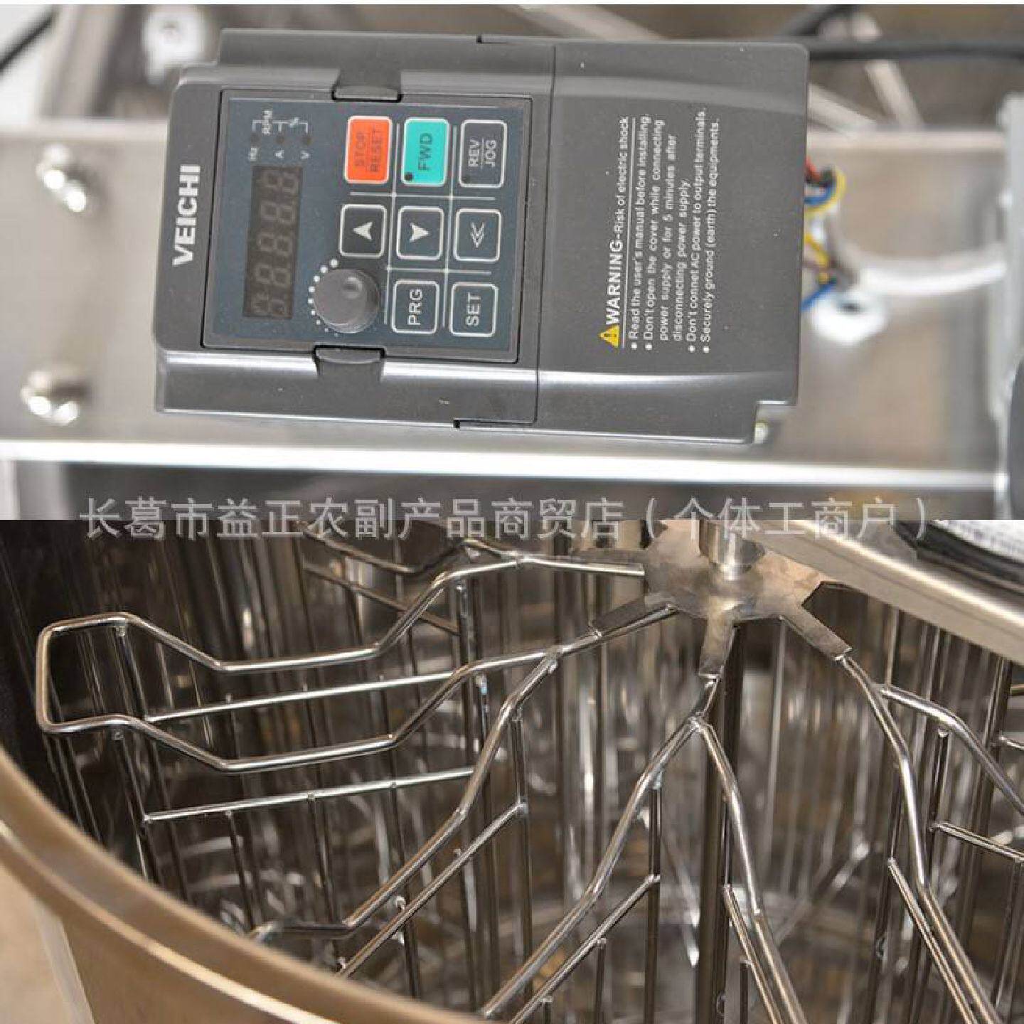 养蜂工具8框电动卧式不锈钢蜂蜜提取器蜂蜜分离不锈钢12框摇蜜机