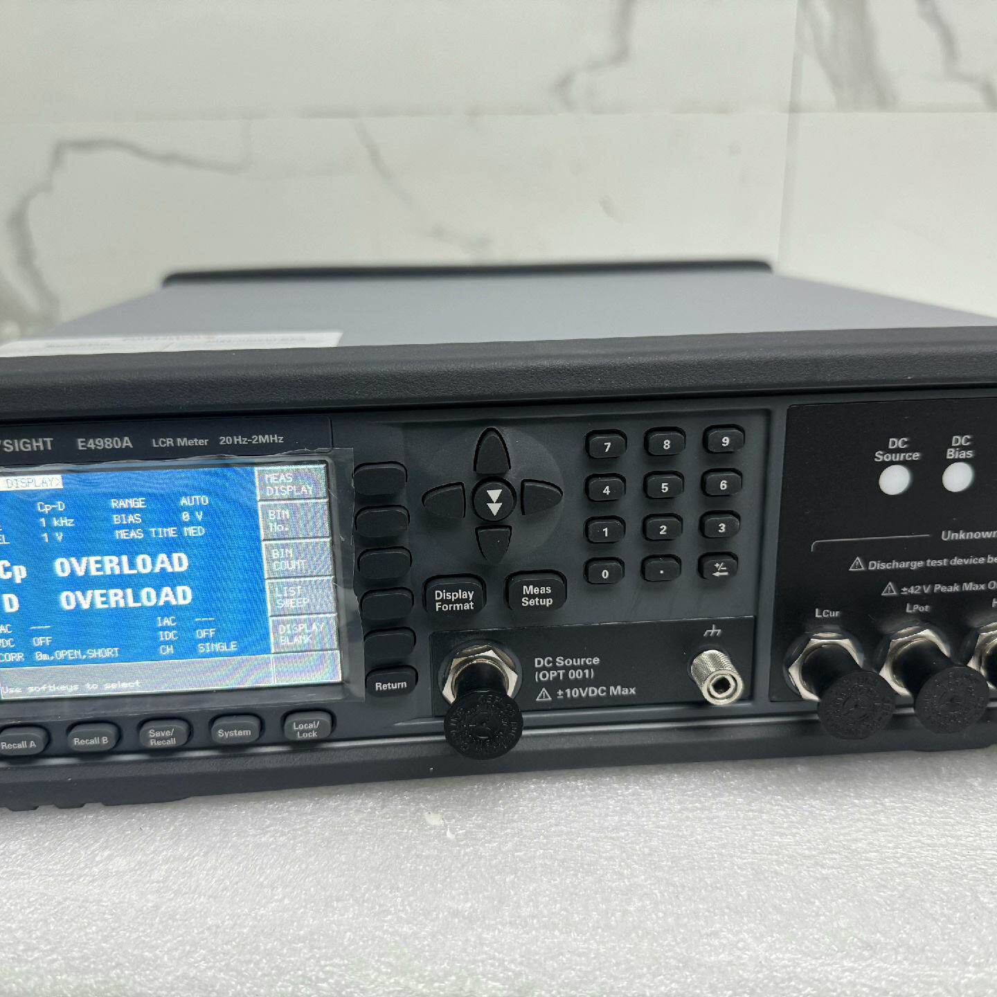 E4980A-2M黑机，原装全新带装。LCR表KEYSIG议价