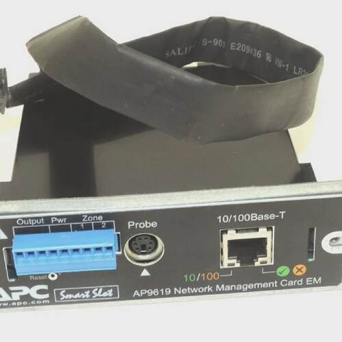APC SMART SLOT AP9619 NETWORK MANAGEMENT CARD EM 10100BASET