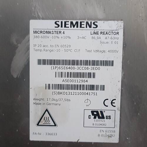 溢价-变频器滤波器6SE64003CC083ED0