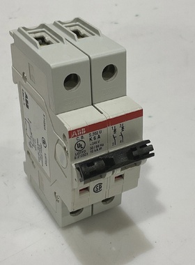 ABB S202UK6 CIRCUIT BREAKER 2P 240VAC 6A UL489 TRIP CURVE K