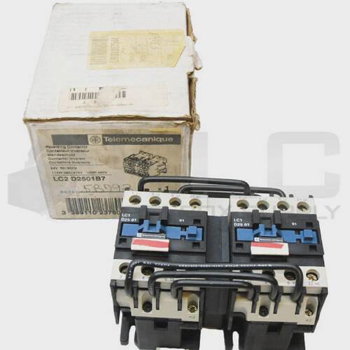 Nuovo Contattore Reversibile Telemecanique LC2D2501B7 Con Bo