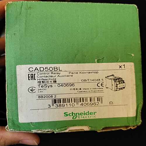 施耐德控制继电器CAD50BL  DC24V  印度尼西亚进【白零商行】