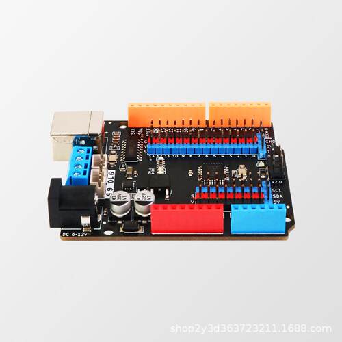 兼容arduinounor3驱动扩展两路电机驱动板TB6612智能编程小车