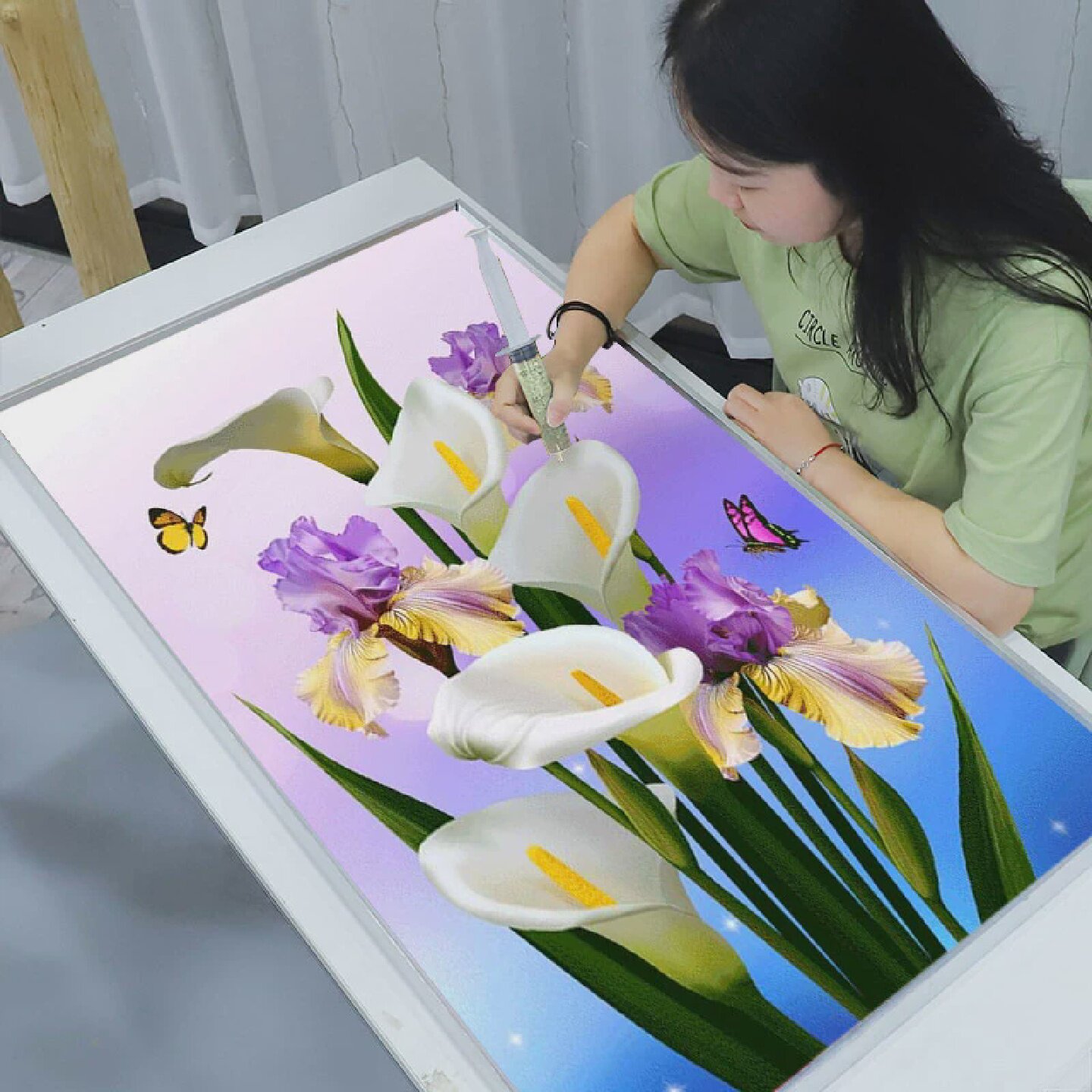 花卉钻石画2025年新款5D满钻卧室客厅自己手工点钻砖石贴画十字绣